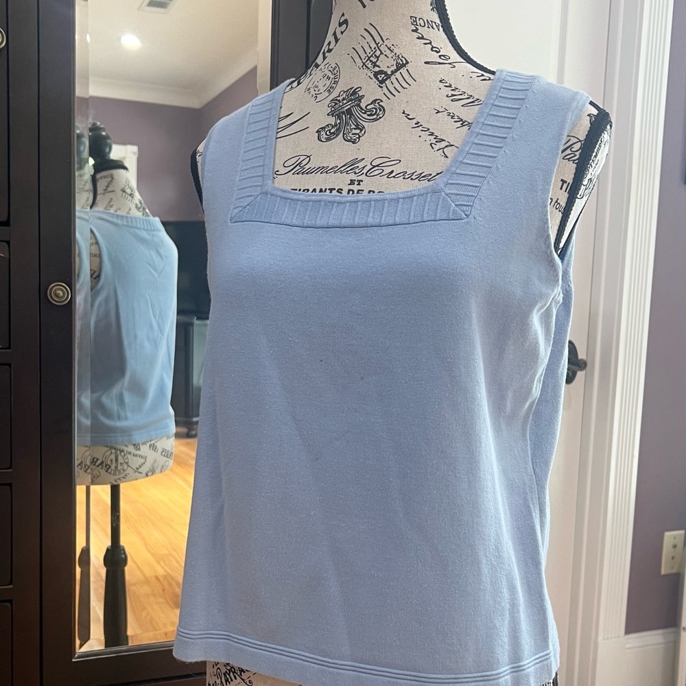 Light Blue Sleeveless Top